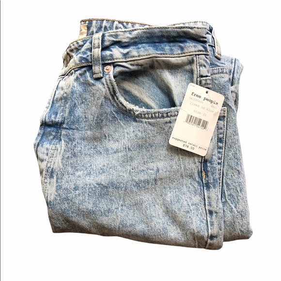 Free People Denim - Free People Denim Blue Mom Jeans NWT